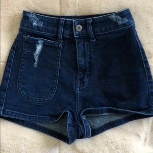 Dark Denim Shorts